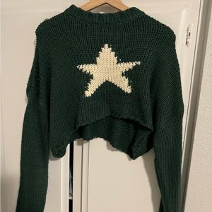 Mega Star Cropped Sweater